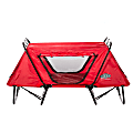 Kamp-Rite Kids Cot With Rainfly, 35"H x 69"W x 27-1/2"D, Red