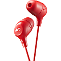 JVC Marshmallow HA-FX38MR Earset - Stereo - Wired - Earbud - Binaural - In-ear - 3.28 ft Cable - Red