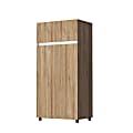 Inval® 32"W Armoire/Wardrobe, Amaretto Oak/White 1 thumbnail image