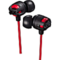 JVC® Xtreme Xplosives Wired Earbud Headphones, Black/Red, HA-FX103M 1 thumbnail image