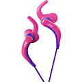 JVC HA-ETX30-P Earphone - Stereo - Pink - Wired - Gold Plated Connector - Earbud - Binaural - In-ear - 3.94 ft Cable