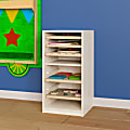 Flash Furniture Bright Beginnings Kid-Friendly Commercial Birch Wood Deluxe Puzzle Holder, 24”H x 12-1/2”W x 12-1/2”D, Beech