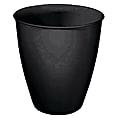 United Solutions Round Plastic Wastebasket, 3 Gallons, Black