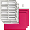 Smead ProTab® Filing System With 20 Hanging File Folders, 24 ProTab 1/3-Cut Tab Labels And Eraser, Letter Size, Red