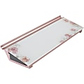 Quartet Floral Design Glass Dry-Erase Desktop Pad - 18" (1.5 ft)x 6" (0.5 ft) - Multi Glass Surface - Rectangle - Horizontal - Desktop - 1 Each 1 thumbnail image