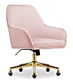 Serta® Chloe Ergonomic Fabric Mid-Back Home Office Chair, Pink 1 thumbnail image