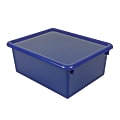 Stowaway® 5" Letter Box With Lid, Small Size, 5" x 10 1/2" x 13", Blue, Pack Of 3 1 thumbnail image