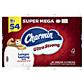 Charmin Ultra Strong Super Mega 2-Ply Toilet Paper Rolls, 4” x 4”, White, 363 Sheets Per Roll, Pack Of 9 Rolls 1 thumbnail image
