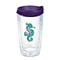 Tervis Seahorse Tumbler With Lid, 16 Oz, Purple/Teal 1 thumbnail image