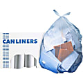 Heritage™ AccuFit® sizing 0.9-mil Can Liners, 23 Galons, 28" x 45", Clear, 25 Bags Per Roll, Case Of 8 Rolls