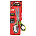 Scotch Non-Stick Unboxing Scissors, 8", Pointed, Green 1 thumbnail image