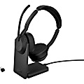 Jabra Evolve2 55 Headset - Stereo - Wireless - Bluetooth - 98.4 ft - 20 Hz to 20 kHz - On-ear - Binaural - 2559999988901 1 thumbnail image