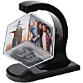 Dax Burns Grp. Revolving Photo Cube - 2.80" x 5.90" x 5.90" Frame Size - Holds 2.50" x 2.50" Insert - Rectangle - 1 Each - Black