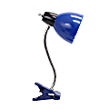 LimeLights Adjustable Clip Lamp Light, Adjustable Height, Blue Shade/Blue Base 1 thumbnail image