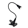 Simple Designs LED Gooseneck Clip Light Desk Lamp, Adjustable Height, 22-3/4"H, Black 1 thumbnail image