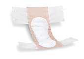 FitRight Extra Disposable Briefs, Small, Peach/White, 20 Briefs Per Bag, Case Of 4 Bags 1 thumbnail image