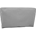 Solaire Protective Cover - Supports Flat Panel Display - Water Resistant, Sunlight Resistant, Mildew Resistant, Scratch Resistant, Weather Resistant, Remote Control Pocket, Zippered, Durable, Rain Resistant, Dust Resistant - Fabric - Neutral Gray