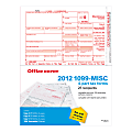 Office Depot® Brand 4-Part 1099-MISC Tax Forms For 2012 Tax Year, Pack Of 25 Sets 1 thumbnail image