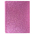 Top Flight Fashion 1-Subject Notebook, 8" x 10", 70 Sheets, Pink Glitter 1 thumbnail image