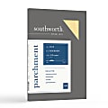 Southworth® Parchment Specialty Paper, 8 1/2" x 11", 24 Lb, Gold, Pack Of 100