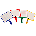 KleenSlate® Deluxe Dry-Erase Response Paddles, Handwriting, Pack Of 10