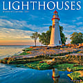 2024 Willow Creek Press Scenic Monthly Wall Calendar, 12" x 12", Lighthouses, January to December