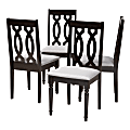 Baxton Studio 9734 Dining Chairs, Gray, Set Of 4 Chairs