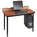 Bretford Basic Quattro Voltea Flip Top Computer Table, Gray/Topaz