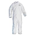 Kimberly-Clark® Professional KleenGuard A20 Microforce™ Particle Protection Coveralls, No Elastic, Zipper Front, 3XL, White, Pack Of 20 Coveralls 1 thumbnail image