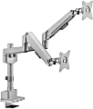 Mount-It! Full Motion Dual Monitor Desk Mount, Silver