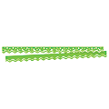 Barker Creek Scalloped-Edge Border Strips, 2 1/4" x 36", Happy Lime, Pre-K To College, Pack Of 26