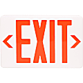 Tatco LED Exit Sign with Battery Back-Up, 8 3/4" x 12 1/4" x 2 1/2", White