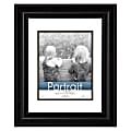 Timeless Frames Lauren Portrait Frame, 11" x 14" With Mat, Black