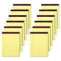 TOPS™ Docket Gold™ Premium Writing Pads, 8 1/2" x 11 3/4", Legal Ruled, 50 Sheets, Canary, Pack Of 12 Pads 1 thumbnail image