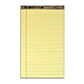 TOPS™ Second Nature® 100% Recycled Writing Pads, 8 1/2" x 14", Legal Ruled, 50 Sheets, Canary, Pack Of 12 Pads