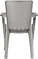 Inval Stackable Patio Dining Chairs, Plastic, Taupe, Pack Of 4 Chairs 1 thumbnail image