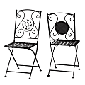 Baxton Studio Julius Modern And Contemporary Dining Chairs, White/Black, Set Of 2 Chairs 1 thumbnail image