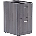 Lorell® Essentials 22"D Vertical Pedestal File Cabinet With 2 File Drawers, Weathered Charcoal