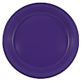 JAM PAPER Round Plastic Party Plates, Large, 10 1/4 inch, Purple, 20/Pack  1 thumbnail image