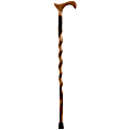 Brazos Walking Sticks™ Free Form Twisted Hickory Walking Cane With Derby Handle, 40"
