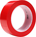 3M™ 471 Flagging and Marking Tape, 3" Core, 2 in. x 36 Yd., Red, Case Of 24
