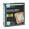 Medline Optifoam® Gentle Silicone-Faced Foam & Border Dressings, 4" x 4", Natural, Box Of 10 1 thumbnail image