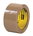 3M® 371 Carton Sealing Tape, 2" x 55 Yd., Tan, Case Of 36