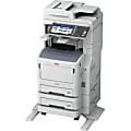 Oki MB770F LED Multifunction Printer - Monochrome - Plain Paper Print - Floor Standing
