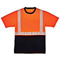 Ergodyne GloWear 8280BK Type R Class 2 Performance T-Shirt, 4X, Orange
