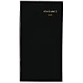 AT-A-GLANCE® Fine Diary Weekly/Monthly Pocket Diary, 3" x 6", Black 1 thumbnail image