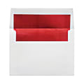 LUX Invitation Envelopes, A8, Peel & Press Closure, Red/White, Pack Of 1,000