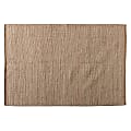 Baxton Studio Michigan Handwoven Hemp Blend Area Rug, 63” x 90-5/8”, Natural Brown 1 thumbnail image