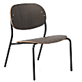 KFI Studios Tioga Laminate Guest Lounge Chair, Dark Chestnut/Black