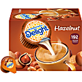 International Delight Hazelnut Liquid Creamer Singles - Hazelnut Flavor - 0.50 fl oz (15 mL) - 192/Carton